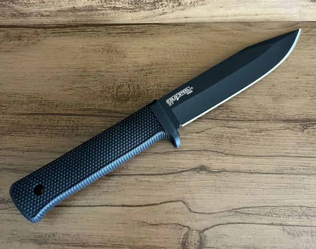 review de faca cor preta cold steel srk 1
