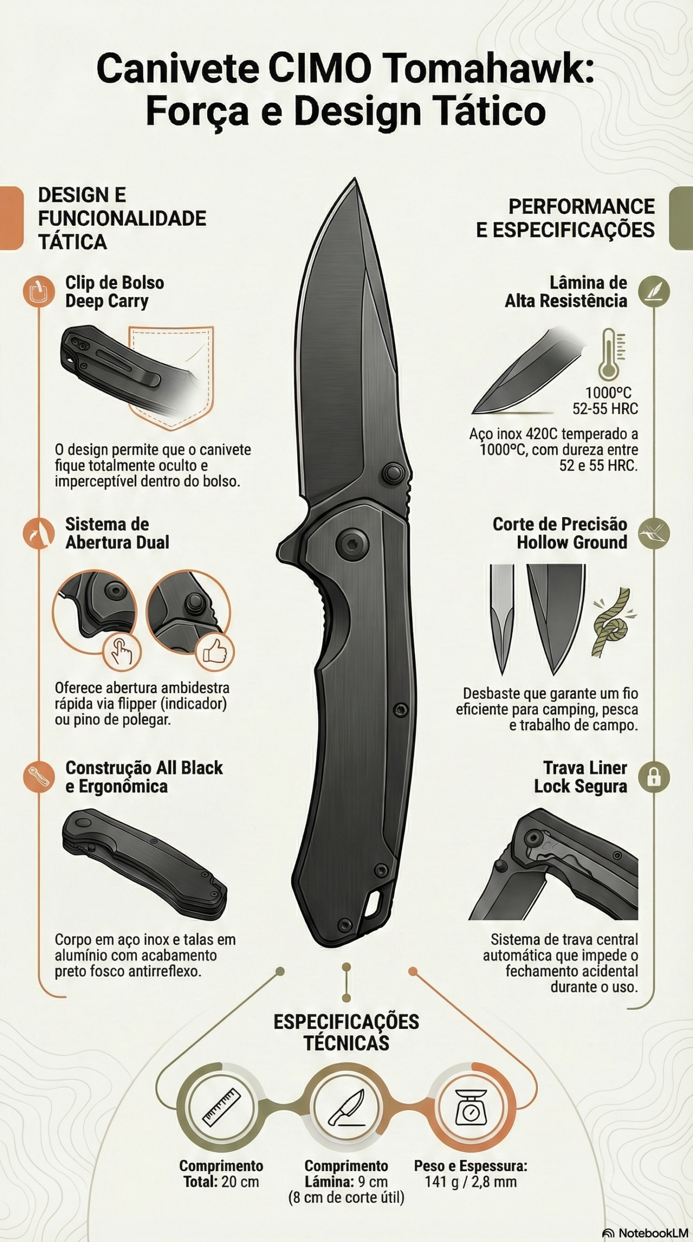 Canivete CIMO Tomahawk