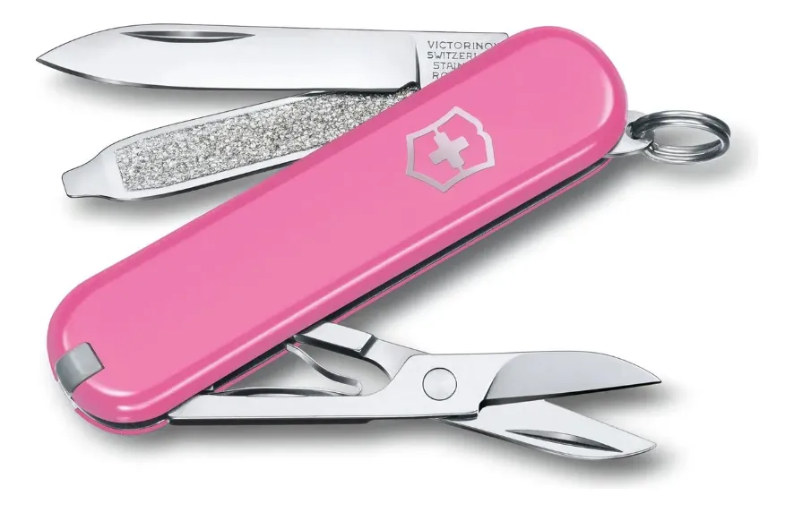canivete de bolso canivete victorinox 58mm classic SD rosa feminino