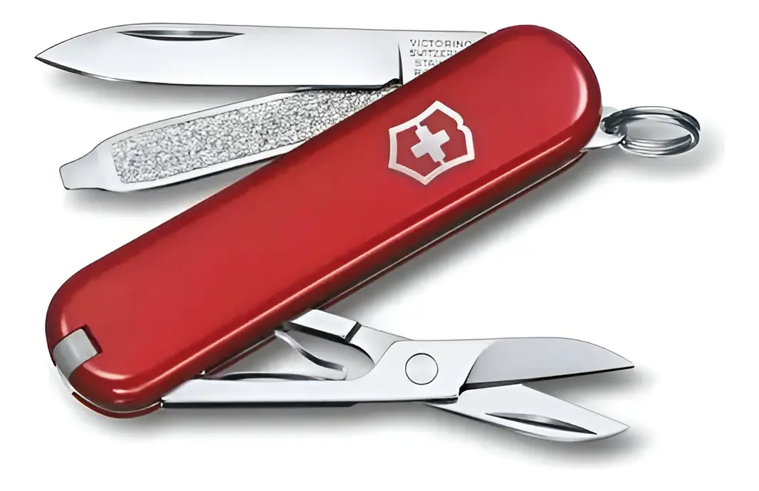 canivete victorinox 58mm classic-sd-7-funcoes-chaveiro